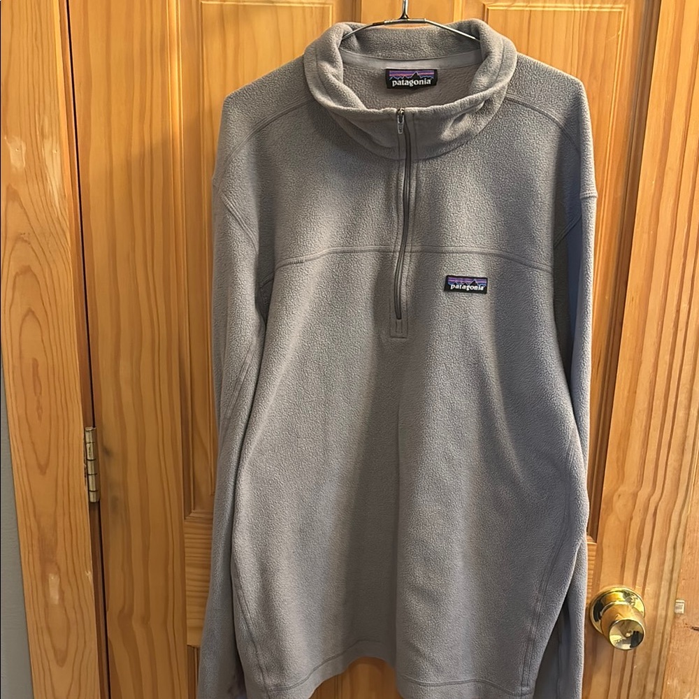 Patagonia Gray Quarter-Zip Fleece Pullover